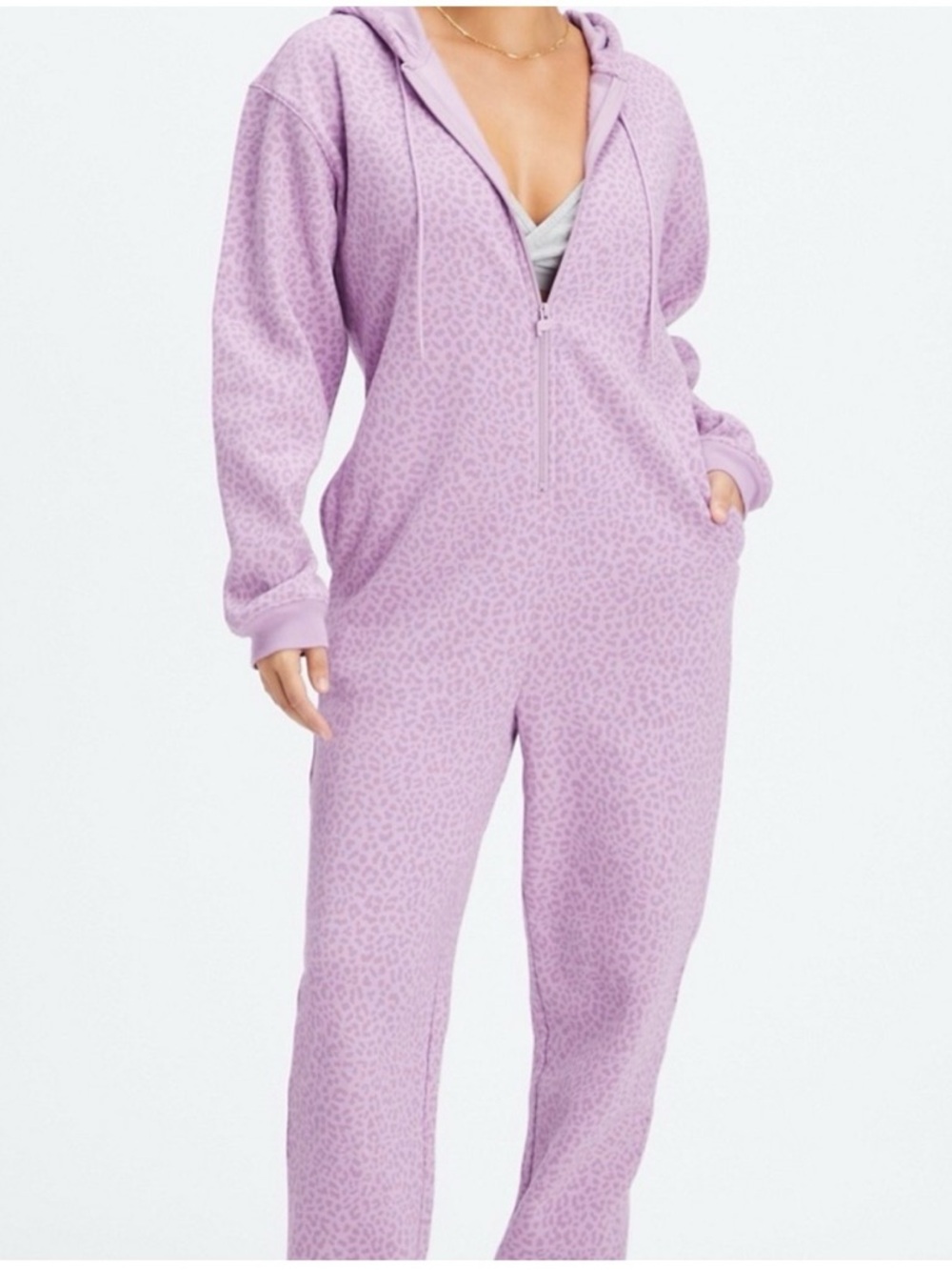 Like New!! Fabletics Leopard Pajama Onesie (M)